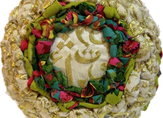 Prayer of Day One:  Work Size: 70 cm Medium: Embroidery on fabric